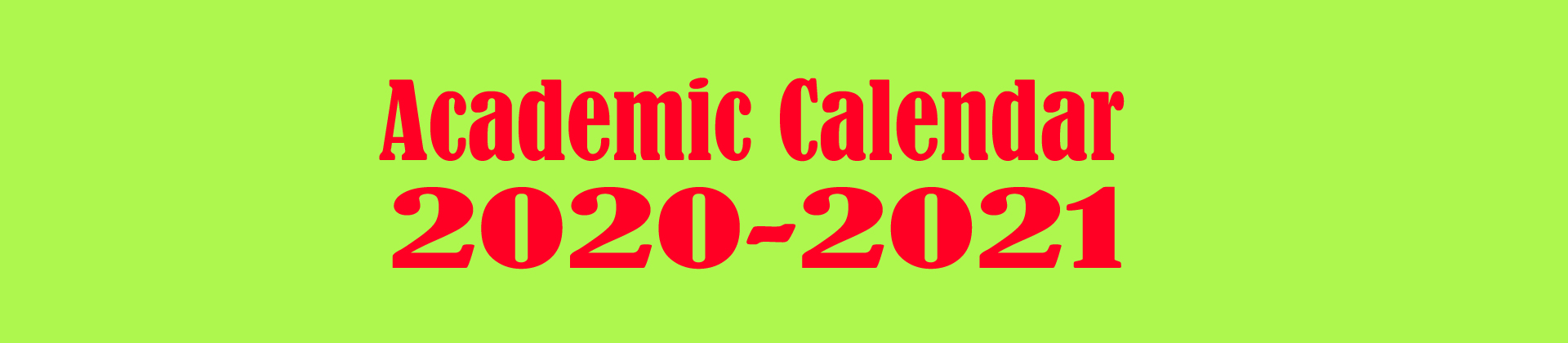 Academic Calendar Maulana Azad International School